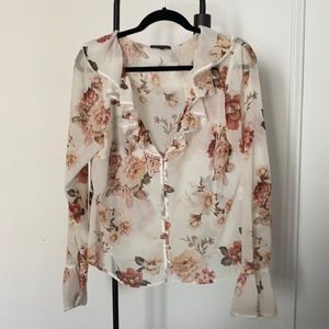Fleur Blouse in White Zinnia